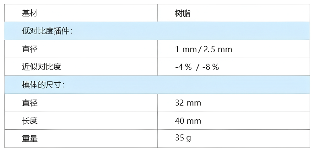 CT低對比度模體3